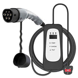 VonHaus EV/Electric Vehicle Charging Cable – UK Plug to Type 2, 10 Amp Electric Car Charger – 6.5m, Shower resistant, With Carry Case