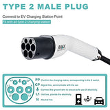 MAX GREEN EV/Electric Car Charging Cable,Type 2 to Type 2, 16Amp/32 Amp, 16.4ft