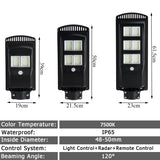 Solar Lamp With PIR Motion Sensor Solar Street Light LED Outdoor Garden Wall Lamp with Remote Controller 80W 140W 180W