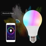 110V 220V Bluetooth E27 RGBW LED Light Bulb 5W 10W 15W Versions With Remote+Memory Mode