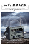 Portable Radio Hand Crank and Solar Charging 2000mAh Power Bank AM FM NOAA Emergency