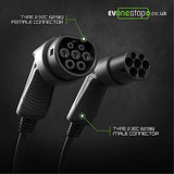 EV/Electric Vehicle Charging Cable | Type 2 to Type 2 | 16/32 Amp | 5/10 Meter | Free Carry Case | (32 Amp / 10 Meter)