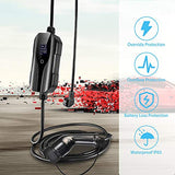 Vogvigo EV charger type 2 with controllable digital screen(UK Plug 3 pin) , Electric Vehicle Portable Charger Type 2 (IEC 62196-2 type 2 female), 8/10/13 A, 7.5 m