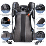 Unisex Hiking Backpacks 6v 20 w Solar Powered Backpack Large-capacity Waterproof Rucksack